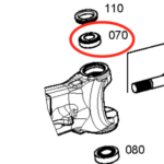 Rodamiento muñón de eje delantero JD 310(070) #AT339808