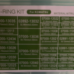 Caja master Kit O-Rings de 435Pcs para Excavadoras Komatsu