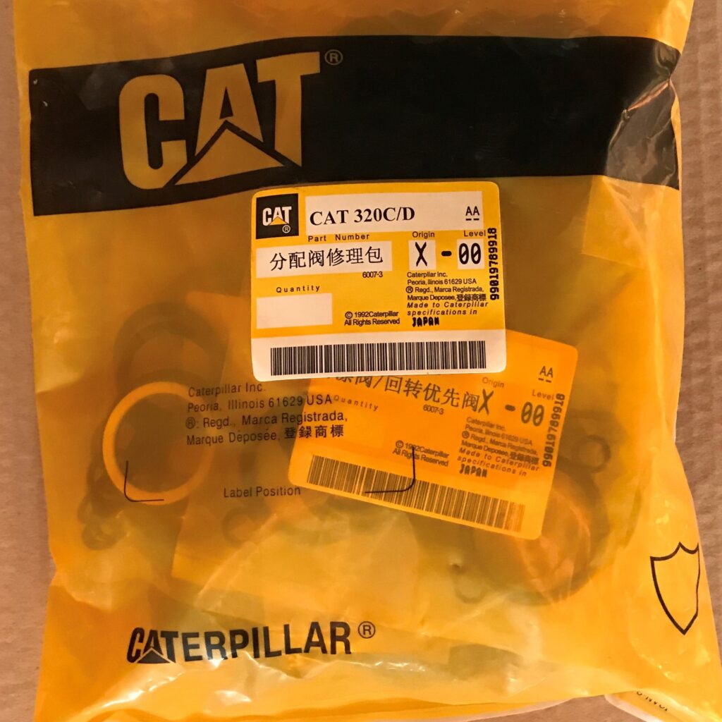 Kit de Sello para reparación de Cuerpo de Válvula  principal Excavadora CAT 320D