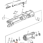 Rodamiento de conjunto diferencial eje delantero JD 310E / 310G #AL79808