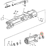 Reten maza de eje delantero JD 310E / 310G  # L110233