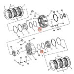 Respaldo pistón Freno  Eje trasero ZF JD 310 #T353713