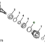 Reten entrada de diferencial eje trasero ZF JD 310G #AT179537