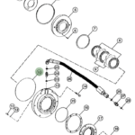 Oring de carcasa de eje trasero ZF JD (310E/310G)  #T159472