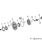 Oring de carcasa de diferencial y mando final para eje trasero ZF JD (310G/310J/310K/310L)  #T218785