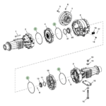 Oring de carcasa de diferencial y mando final para eje trasero ZF JD (310G/310J/310K/310L)  #T218785