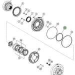 Oring de freno de parkeo de eje trasero ZF JD  #T280912