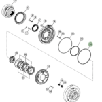 Oring de freno de parkeo de eje trasero ZF JD #T280913