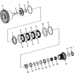 Rodamiento de Embrague (KV, K4, K1, K2, MFWD) ZF #T341152