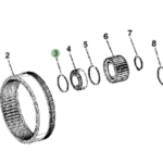 Golilla piñón planetario de mando final eje trasero ZF JD (310E/310G)  #T183922