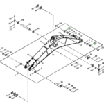 Buje de Boom y Arm para Excavadoras JD & Hitachi 350 #4443884