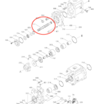 Eje Delantero bomba hidráulica K3V112DT #XJBN-00077