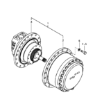 Mando final para excavadoras Volvo (EC360B, EC330B, EC290B, EC360C) REMAN #VOE14551150