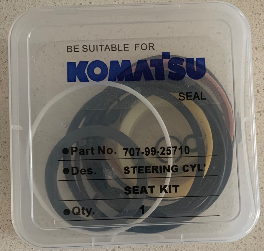 Kit de sellos Cilindro Hidráulico dirección de Cargador Komatsu WA470 #707-99-25710