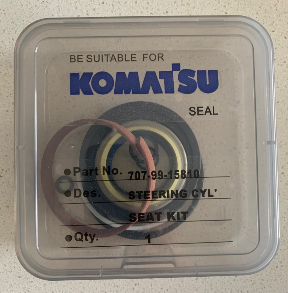 Kit de sellos Cilindro Hidráulico dirección de Cargador Komatsu WA380 #707-99-15810