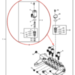 Solenoide de pilotaje de cuerpo de Valvulas Excavadora Hitachi / John Deere #9314145