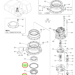 Kit de retén y oring para reductor de giro Excavadoras JD & Hitachi #4411535 – A811120