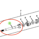 Eje palier de diferencial  delantero ZF MS-B-3025 (310J, 310K, 310L) (03)  #T229254