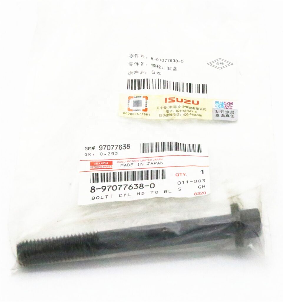 Pernos culata de cilindros Isuzu 4HK1 XYSA02 # 8970776380