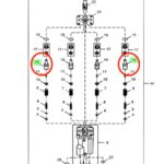 Vastago para Joystick Excavadoras JD & Hitachi # 9759158