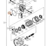 Rodamiento motor de Giro Excavadoras JD & Hitachi  #0788811