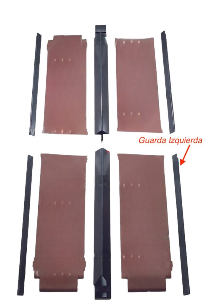 Guarda izquierda de conveyor Vögele Super Series  # 2010980