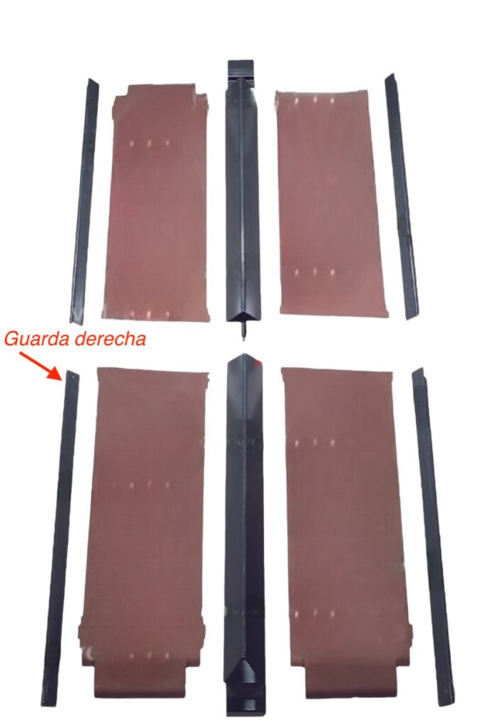 Guarda derecha de conveyor Vögele Super Series  # 2010983