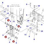 Buje de Arm y Link 105x90x90 #207-70-33160 – 207-70-32150