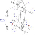 Buje de Arm y Link 105x90x90 #207-70-33160 – 207-70-32150