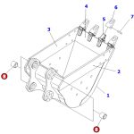Buje de Arm – Link – Balde  95x80x80 #21K-70-12161