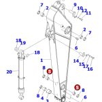 Buje de Arm – Link – Balde  95x80x80 #21K-70-12161
