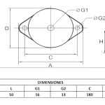 Soporte de tambor para Rodillo Ingersoll Rand (160x76x50)