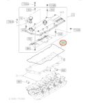 Junta de Tapa Valvula motor  4HK1 #8973313591