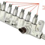 Atenuador de presion para riel de inyeccion Denso  # 095400-0290