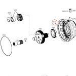 Oring de porta planetario Eje ZF 3085-3095-3105 # 0634 313 514