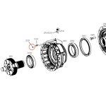 Oring de porta planetario Eje ZF 3085-3095-3105 # 0634 313 514