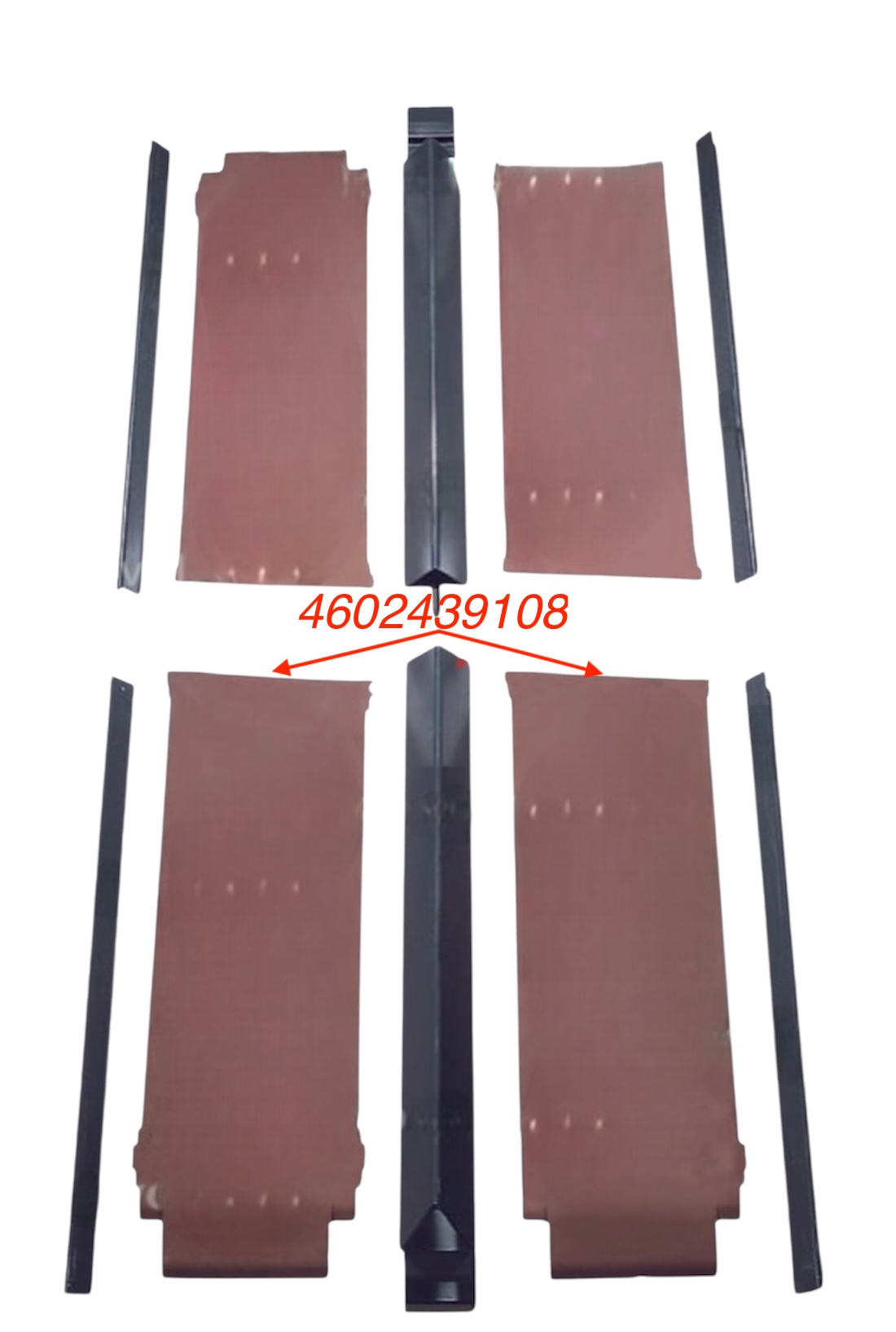 Panel trasero de piso Buzon de alimentacion # 4602439108