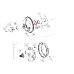 Rodamiento de carcaza de convertidor 4WG210 # 0750 116 221
