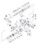 Reten guardapolvo de Pasador de Arm / Boom  #07145-00100