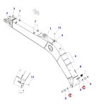 Reten guardapolvo de Pasador de Arm / Boom  #07145-00100