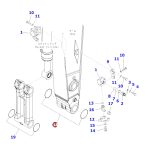 Oring de pasador Excavadoras Komatsu   #208-70-33181