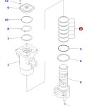 Sello de Swivel Excavadoras Komatsu # 703-08-95620