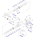 Buje de cilindro de balde  PC450  # 707-76-10140