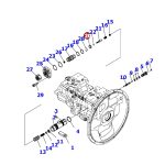 Reten de control de Bomba Hidraulica Komatsu # 708-2G-15260