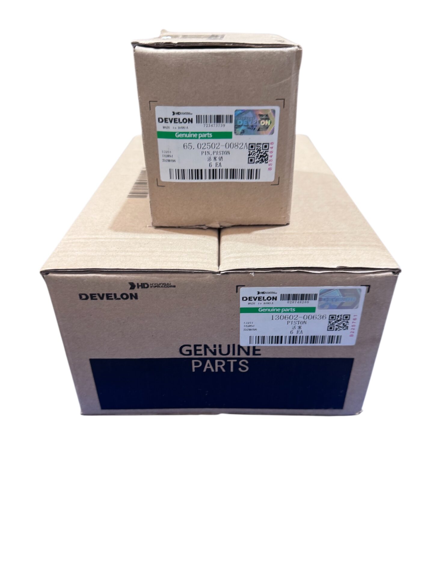 Kit de pistones (6 unid) Doosan DB58T #65.02501-0417