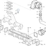 Kit de Perno/tuercas escape TCD2013 D5D #22819604 20505959