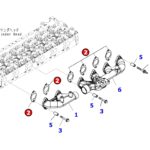 Empaque de multiple de escape SAA6D114E #6745-11-5811