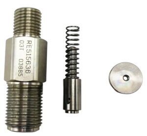 Restrictor de riel de inyeccion motores JD  # RE515636